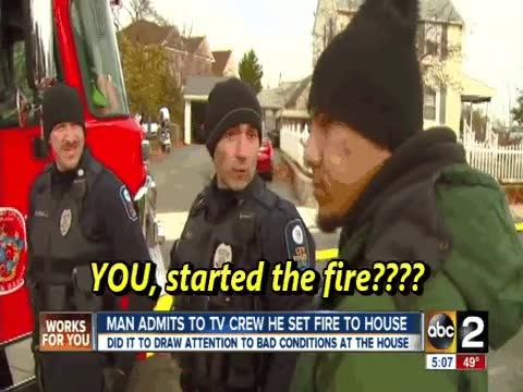 igual es montaje,en directo,policias,yo empec&eacute; el incendio,confesar,confesion,vacilada