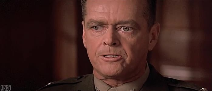 jack nicholson,tom cruise,bizcos,ojos,ocular,movimiento,algunos hombres buenos