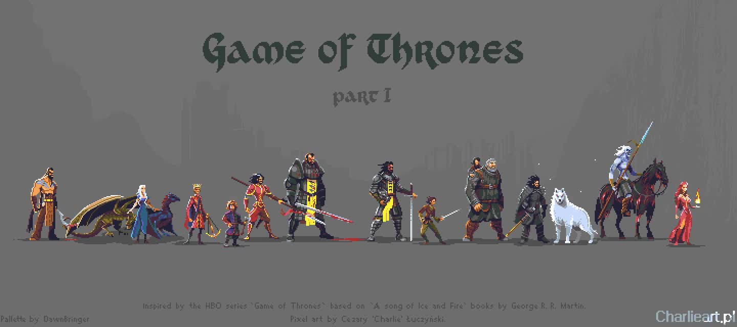 personajes,juego de tronos,game of thrones,pixel art