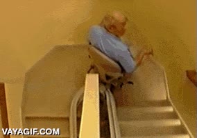 directo a un r&iacute;o de lava,bajar,escalera,silla,adaptada,discapacitados