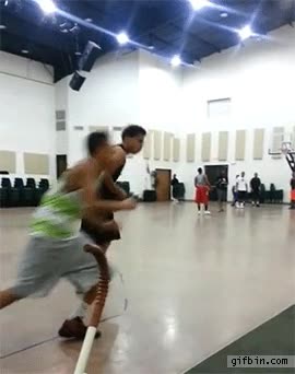 jugador de basket,reflejos,esquivar,backflip,mortal hacia atr&aacute;s