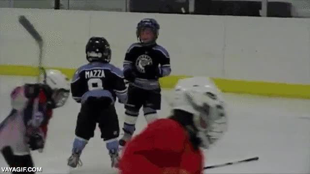 no se hacen nada,tirar,sticks,pelea,ni&ntilde;os,hockey sobre hielo,demasiada tele