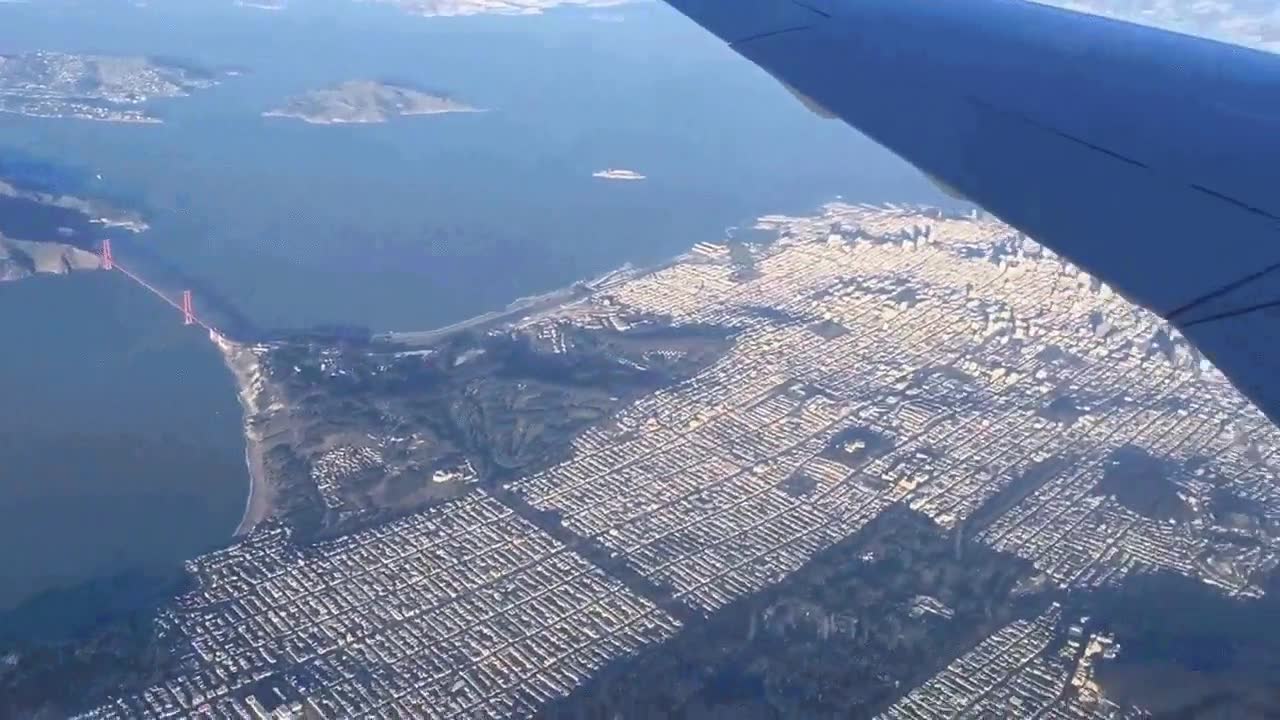 san francisco,golden gate,ciudad,vista,avion,avioneta,sobrevolar