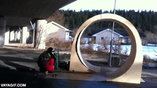 atravesar,de madera,longboard,looping