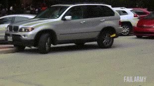 coche detenido,policia,Los Simpson,new york,cepo,huir con el cepo