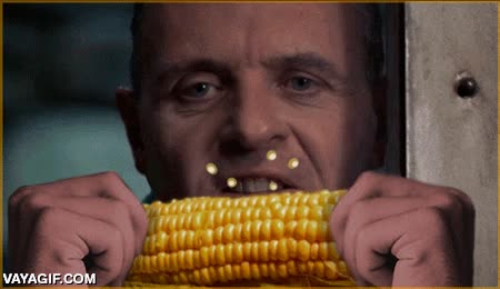 anthony hopkins,montaje,hannibal lecter,vegetariano,maíz