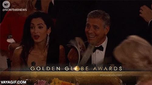 george clooney y su mujer,globos de oro,golden globe awards