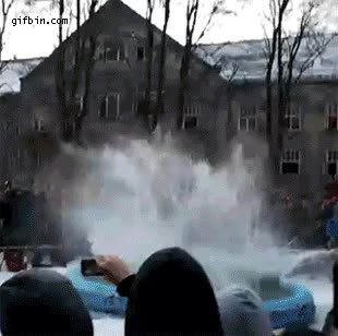 plancha,salvarse,ca&iacute;da,varios metros,inflable,piscina,saltar,planchazo