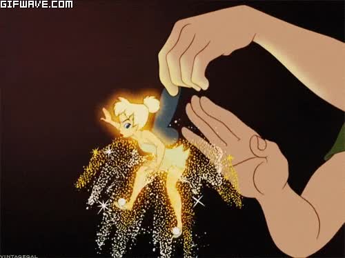 polvitos magicos,tinkerbell,campanilla,disney,peter pan,azotar