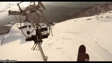 telesilla,esqui,salto,gopro,temerario,esquiador,saltar