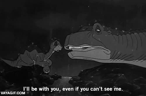 aunque no puedas verme,morir,madre,en busca del valle encantado,piecito,dinosaurios