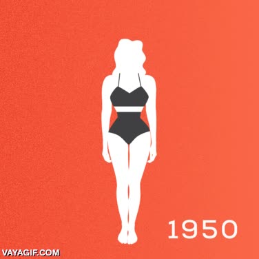 100 años de cuerpos femeninos, parece imposible pero ha cambiado mucho la cosa de mujer,femenino,cuerpo,evolucion,años,tendencias,tonterías,modas
