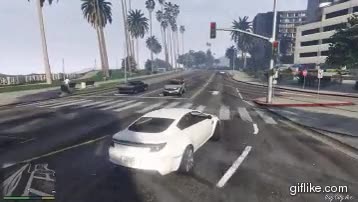 derrape,parados,sem&aacute;foro,entre coches,pasar,derrapar