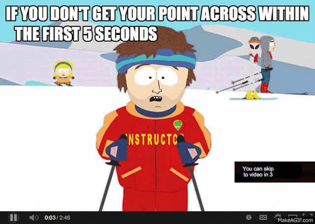 anuncio,saltar video,y menos los de 2 o 3 minutos,nadie los ve enteros,skip video,youtube