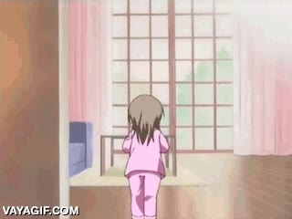 es mi habitaci&oacute;n,sin llamar,hermana,giratoria,voladora,Ni&ntilde;a,Saltitos,Patada,Anime