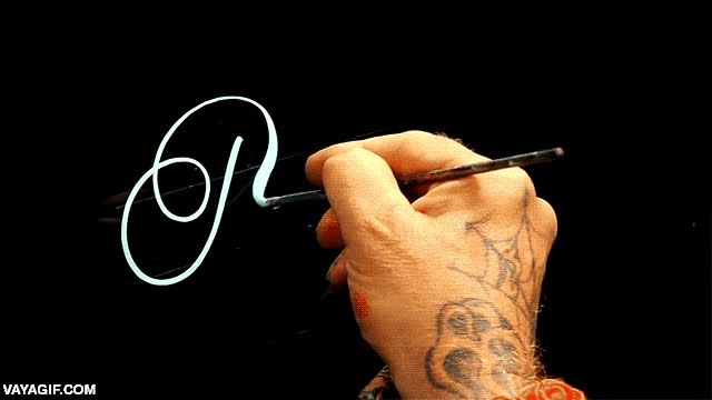 letra,pintar,pincel,letra R,caligrafía