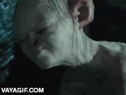 hacer un gran esfuerzo,el dia despu&eacute;s,gollum,muecas,vaciando el recto