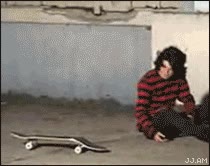 en toda la cara,partir,romper,skater,skate,monopatin,rabia