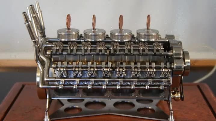 motor,w32,miniatura,recreaci&oacute;n,funcional,valvulas