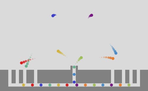 bolas,ordenadas,saltar,cada una a su sitio