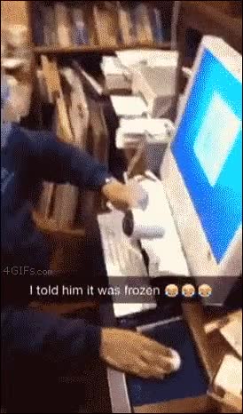 abuelo,trollear,congelado,secador,intentar,descongelar