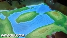 manipular,arena,playa,agua,holograma,holografico,interactivo