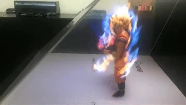 goku,dragon ball,hologramas,holografico,kamehameha,kame hame ha,tecnología