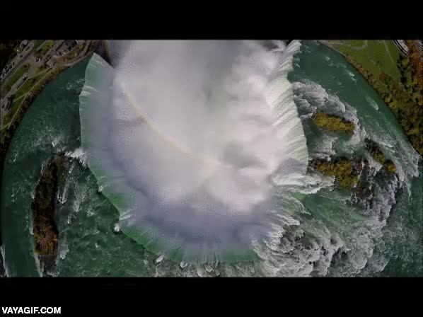 cenital,vista,desde arriba para los de la eso,cataratas de niagara