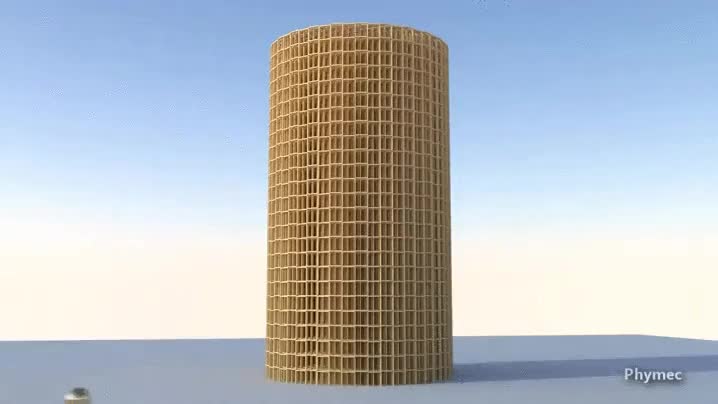 simulación,efecto dominó,en cadena,caer,fail