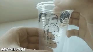 vasos,dibujo,girar,estilismo,decidir,plastico,gran idea,creatividad al poder