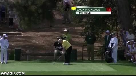 Enlace a El golfista Jack Nicklaus dando una lección de maestría golfera