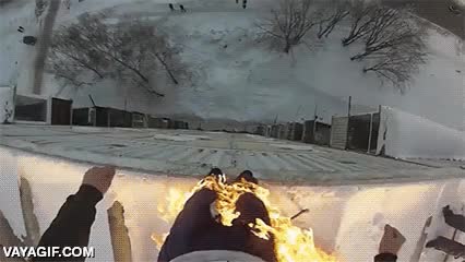 fuego,prender,saltar al vacio,salto,novena planta