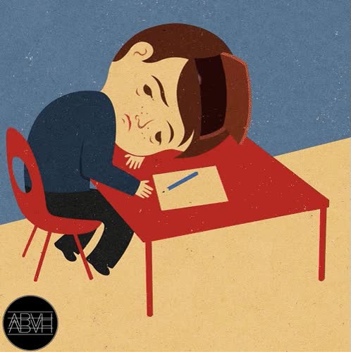 cerebro,ciao me voy,adios,reprobar,mesa,trabajo,estudios,aburrido