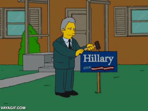 bill clinton,los simpson,hillary clinton,tiene mucho por lo que compensar a su mujer,candidata democrata