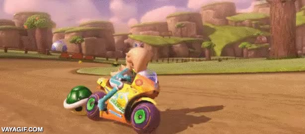 de espaldas,sin mirar,tortuga,modo batalla,online,estela,frenar,victoria,mario kart 8