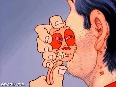 ren y stimpy,barba,perro,rascar,picor