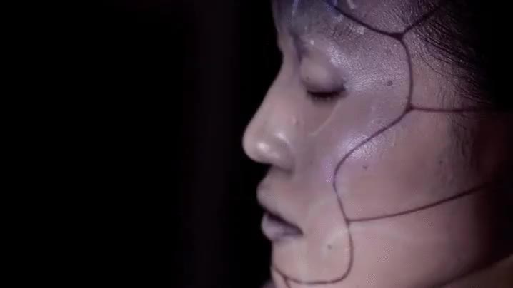 proyeccion,cara,holograma,holografico,adaptables,asiatica