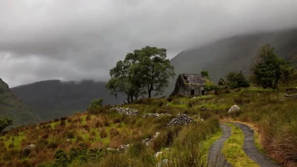 irlanda,casa de piera,montaña,montañas,precioso,paisaje