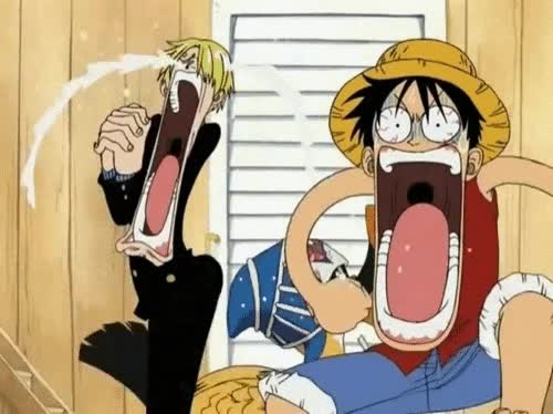 Asi reaccionamos los hombres cuando a otro le dan una patada en las partes nobles luffy,Sanji,One piece,patada,dolor,llorar,gritar