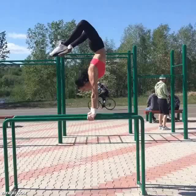 agilidad,mucha fuerza,flexibilidad,m&aacute;s de uno se ha venido arriba,gimnasta