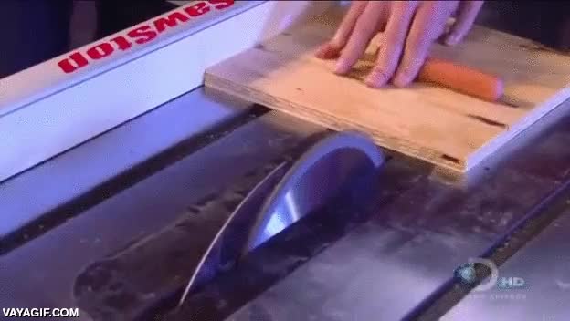 zanahoria,sierra de disco,cortar,el cortecito ser&aacute; m&iacute;nimo en comparaci&oacute;n a lo que podr&iacute;a ser,seguridad,sistema