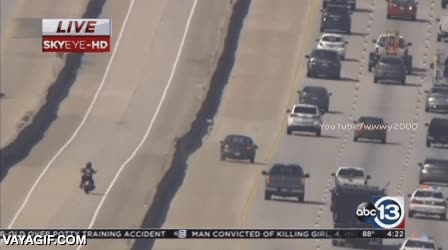 escapar,persecuci&oacute;n,en coche,a pie,huir,jugarsela,cruzar la autopista