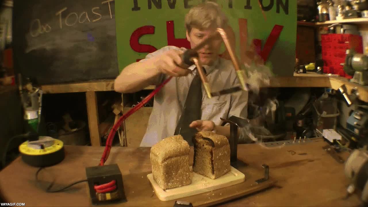 invento,cuchillo,sierra,resistencia electrica,ardiendo