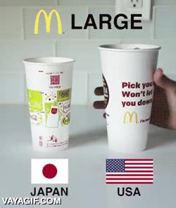 escala,vaso,grande,usa,eeuu,estados unidos,japon,la exageracion es yanki