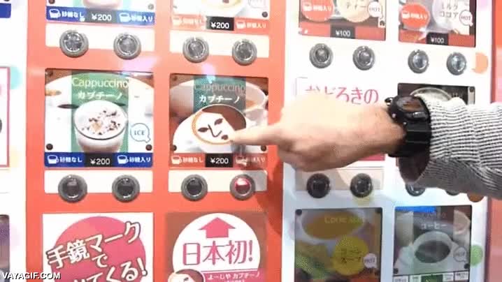 cara,espuma,cafe,maquina,solo en japon