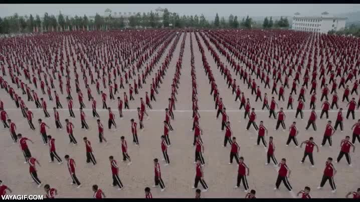 entreno,luchadores,china