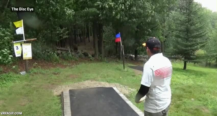 disco,volador,frisbee,disc-golf,hoyo en uno,lo clava