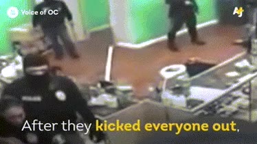 policia,ah&iacute; con las armas desenfundadas a lo loco,videocamaras,romper,ilegal