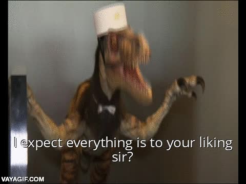 yo me quedo con incre&iacute;ble,dinosaurio,robot,velociraptor,japon,hotel,est&aacute;n locos