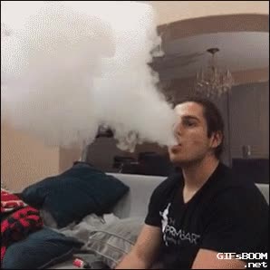 algodon,humo,soplar,echar,fumar,atrapar,montaje